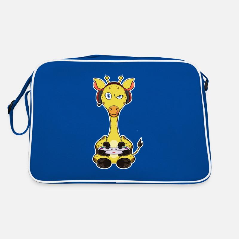 Giraffe With Gaming Controller I Funny Gaming I Retro Tasche