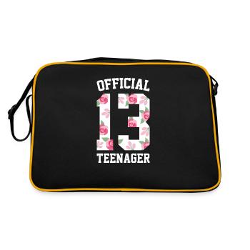 Official 13 teen gift 13 years old - Retro Bag - black/gold - Back