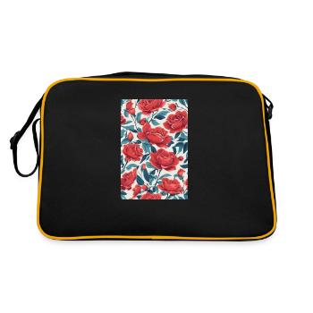 Roses rouges - Sac Retro - noir/or - Dos
