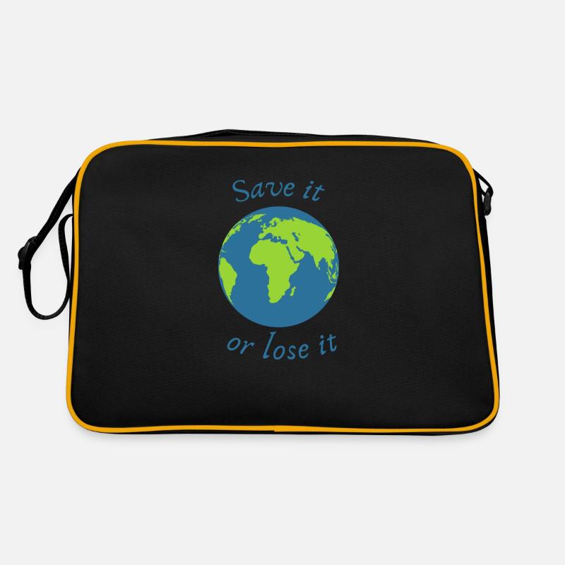 save it or loose it - Retro Tasche - Schwarz/Gold
