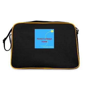 HOME IS ALWAYS HOME - Retro Bag - black/gold - Back