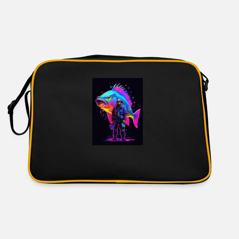 Big neon Fish Retro Bag