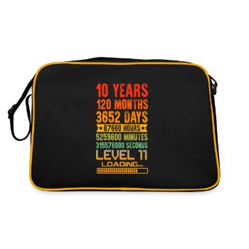 10 Years Birhday 10 Years Birthday Proverbs 10 - Retro Bag - black/gold - Back
