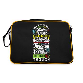 ESL Teacher Linguist Multilingual Teaching - Retro Bag - black/gold - Back