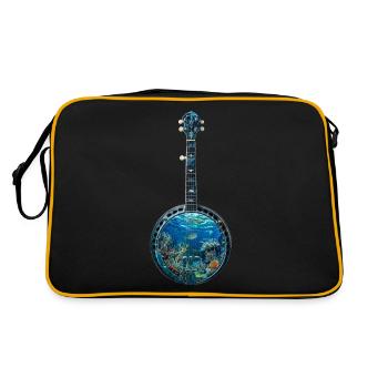 Banjo de poisson - Sac Retro - noir/or - Dos