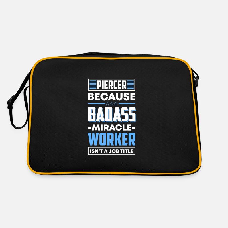 Beruf Humor - Retro Tasche - Schwarz/Gold