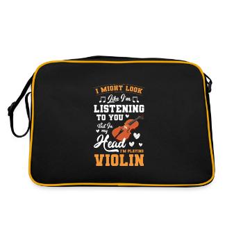 Violon, Instrument, Classique, Instrument à cordes - Sac Retro - noir/or - Dos