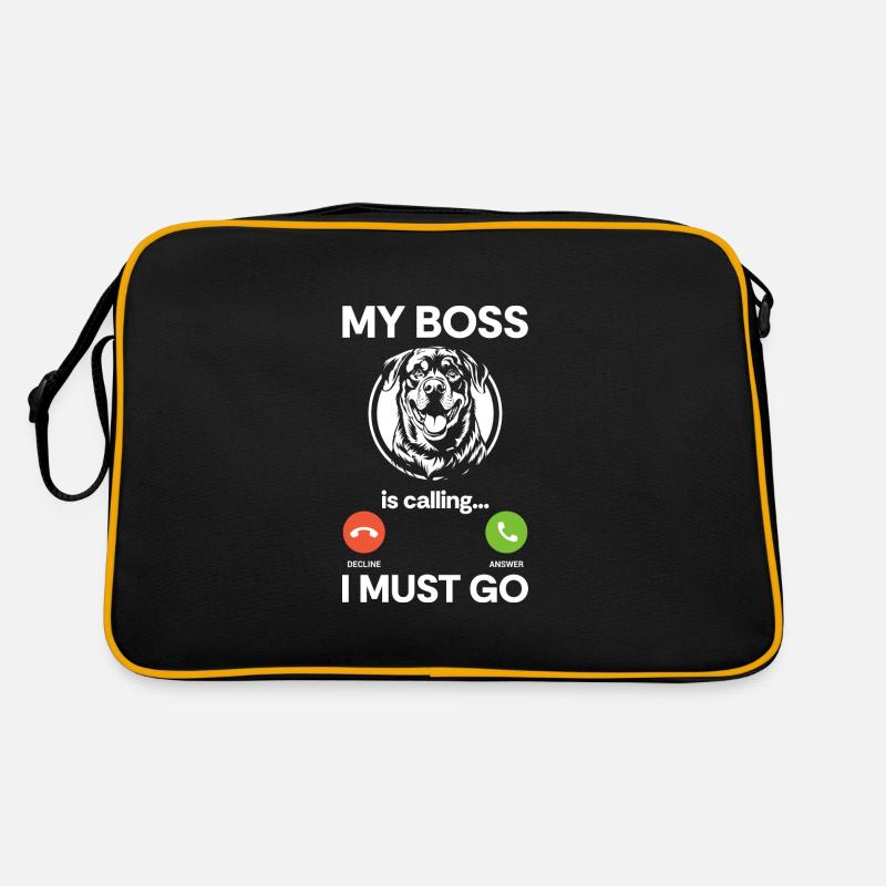 Fighting Dog Lover Rottie Retro Bag