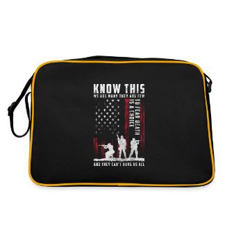 Drapeau de guerre Freedom America - Sac Retro - noir/or - Dos