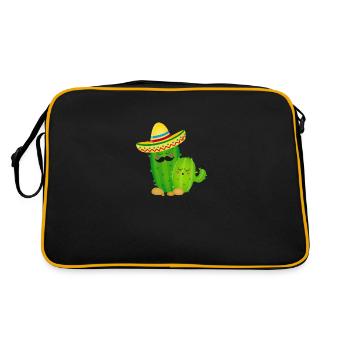 Cactus Mexico shirt - Retro Bag - black/gold - Back