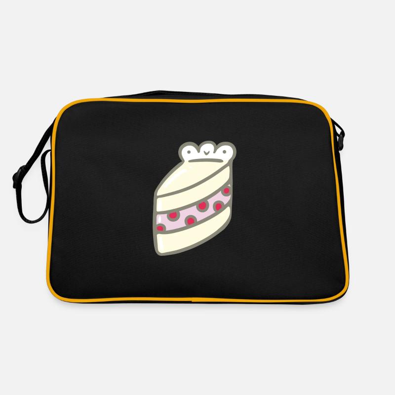 Süßer Kuchen - Retro Tasche - Schwarz/Gold