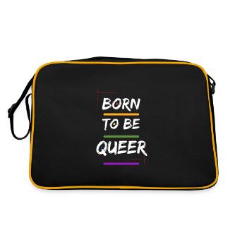 BornTo Be Queer - Retro Bag - black/gold - Back