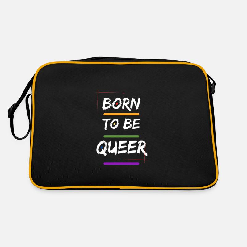 BornTo Be Queer - Retro Bag - black/gold