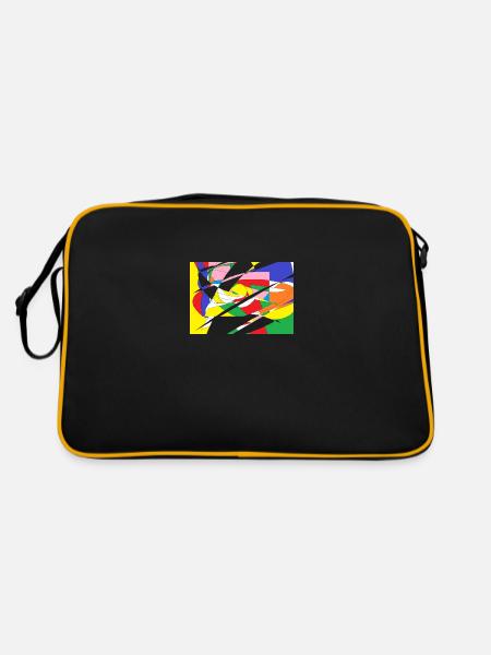 Pattern - Retro Bag - black/gold - Back