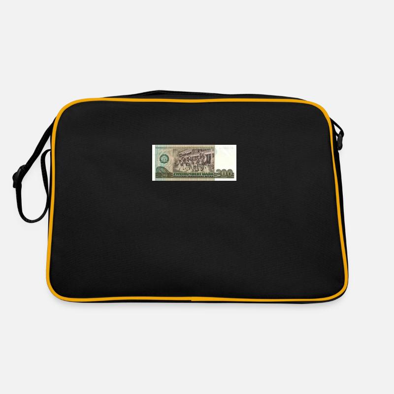 200 marks de la RDA - Sac Retro - noir/or