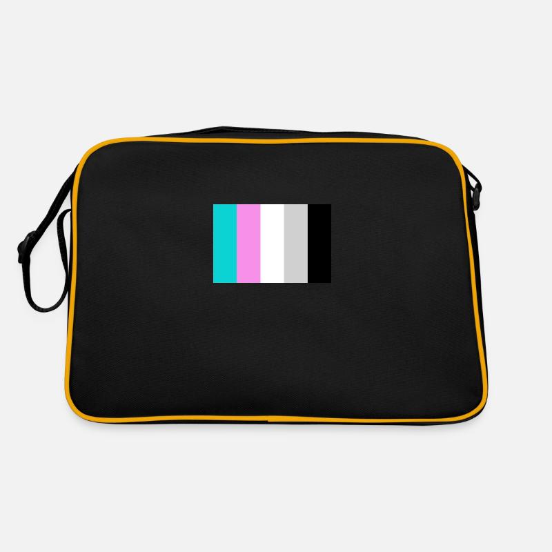 Miami Vice Color Theme - Retro Tasche - Schwarz/Gold
