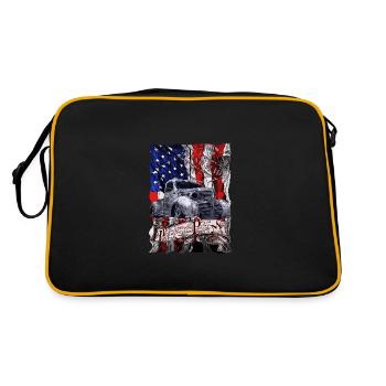 Vintage Pickup Players Young and old American - Retro Bag - black/gold - Back