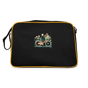 Sweet Adventure Flower Wheel Tour 9 - Sac Retro - noir/or - Dos