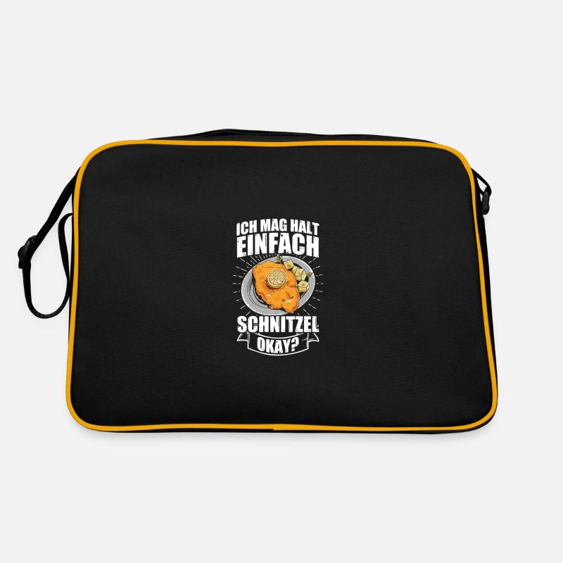 Ich mag halt einfach Schnitzel Retro Tasche