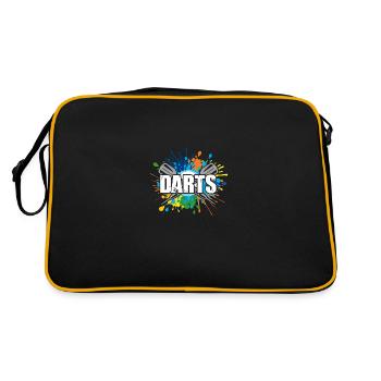 Joueur de fléchettes Fléchettes Fléchettes - Sac Retro - noir/or - Dos