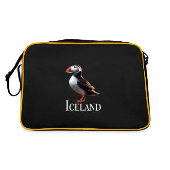 Iceland Puffin - Retro Bag - black/gold - Back
