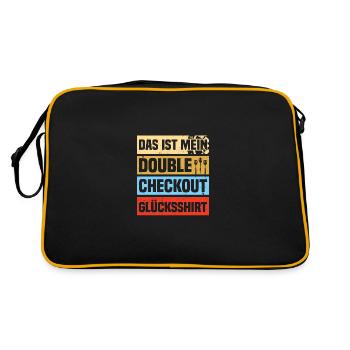 Double Checkout Darts Player Darts Darts - Retro Bag - black/gold - Back