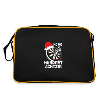 Fléchettes de Noël ho ho fléchettes joueur de fléchettes - Sac Retro - noir/or - Dos