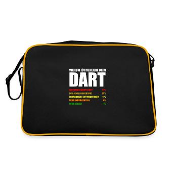 Pourquoi je perds à Dart Player Darts - Sac Retro - noir/or - Dos