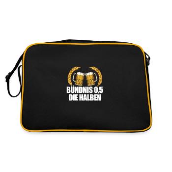 Alliance 0.5 Beer Drinkers Beer Lovers Beer - Retro Bag - black/gold - Back