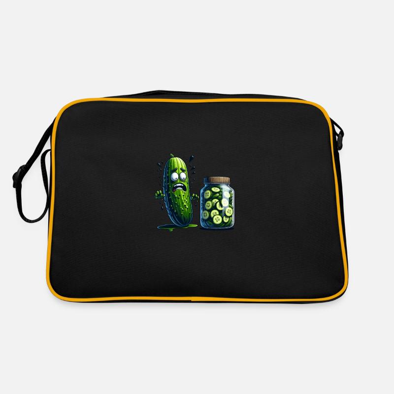 Funny Cucumber Pickle Cucumber Lover Retro Bag