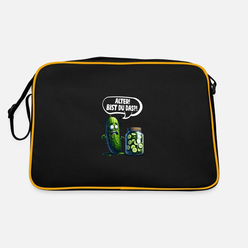 Âge! C’est toi?! Cornichon de concombre Amateurs de concombre Sac Retro