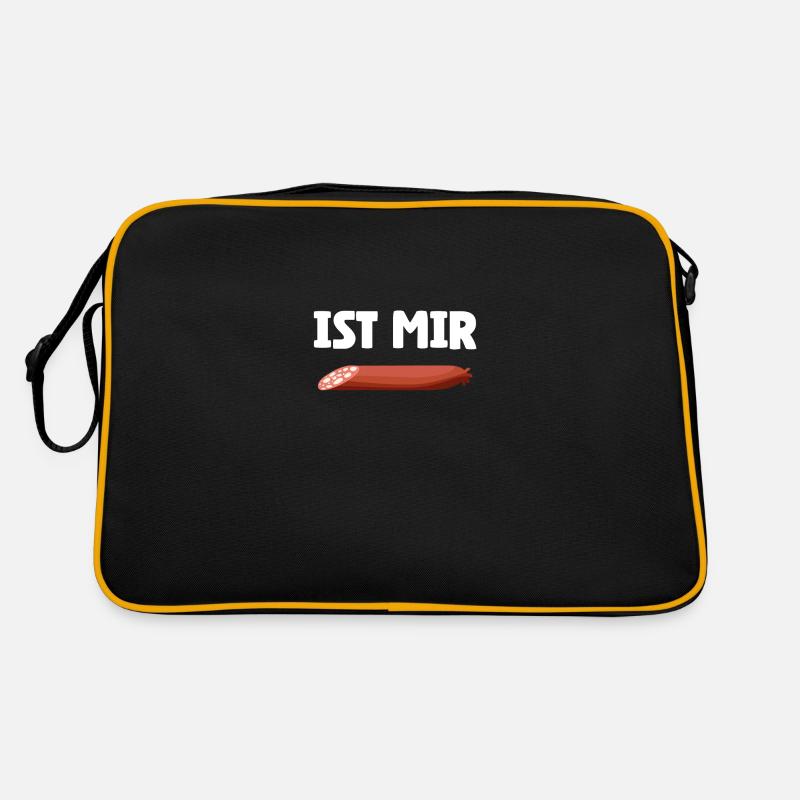 Ist mir Wurst Humor Sarkasmus Fun lustiger Spruch Retro Tasche