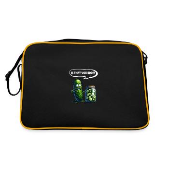 C’est toi mon frère ?! Cornichon de concombre Amateurs de concombre - Sac Retro - noir/or - Dos