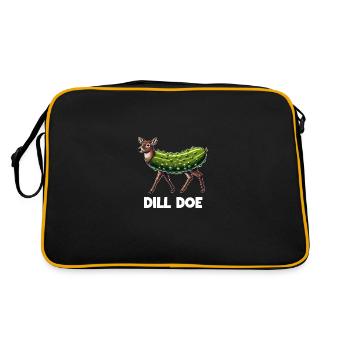 Aneth Doe Drôle de concombre Cornichon Amateur de concombre - Sac Retro - noir/or - Dos