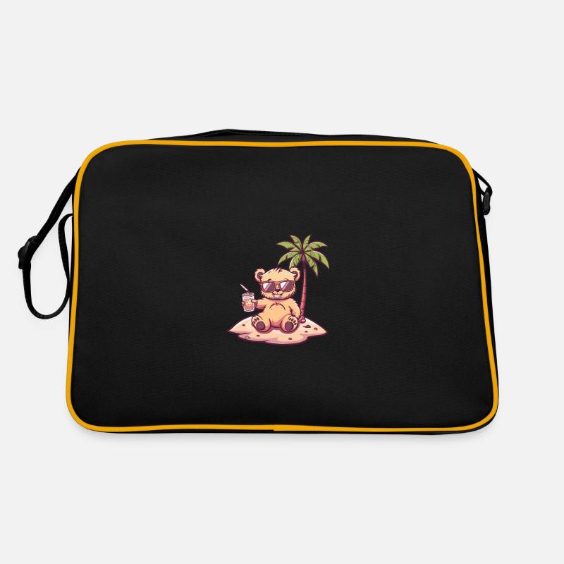 Bear Island Summer Palm Retro Bag