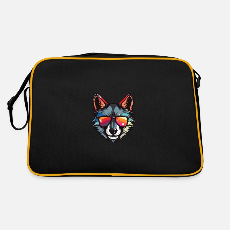 Wolf Head Cool Retro Bag