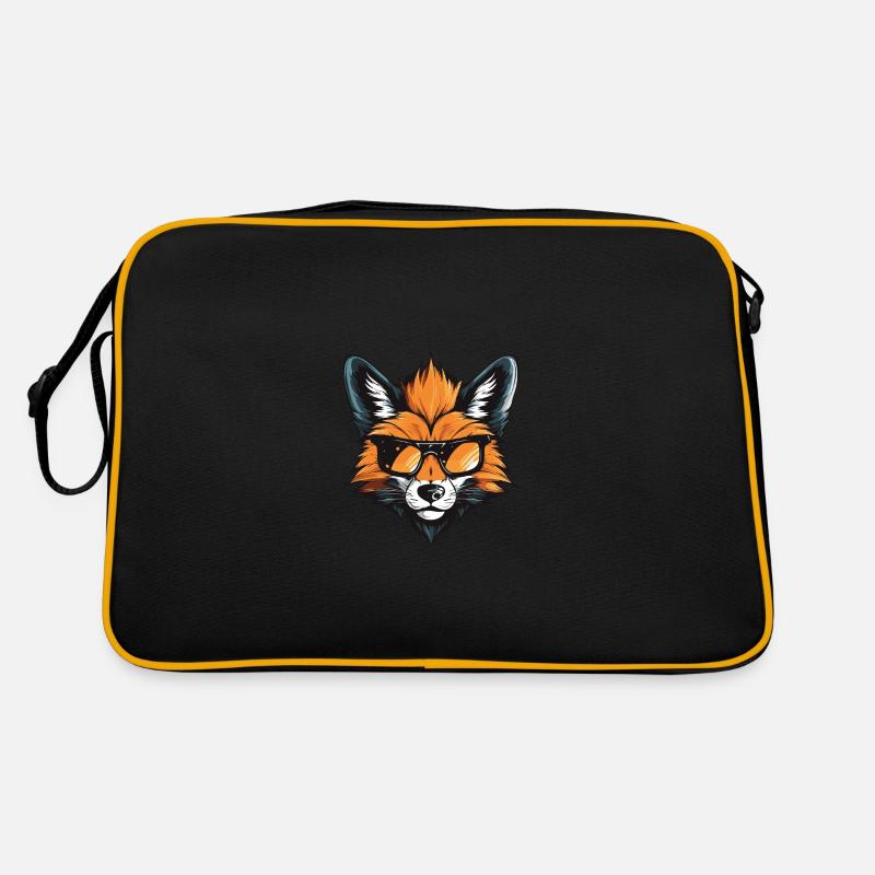 Fuchs Kopf Cool Retro Tasche