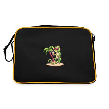 Chameleon Summer Beach Comic - Retro Bag - black/gold - Back