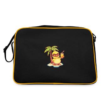 Duck Summer Beach Comic - Retro Bag - black/gold - Back