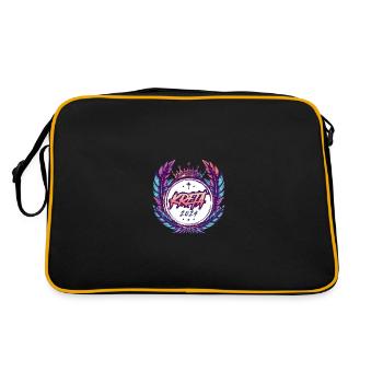 Crète 2024 Armoiries - Sac Retro - noir/or - Dos