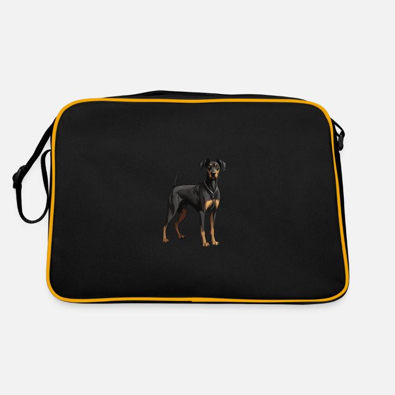 Chien Doberman Sac Retro
