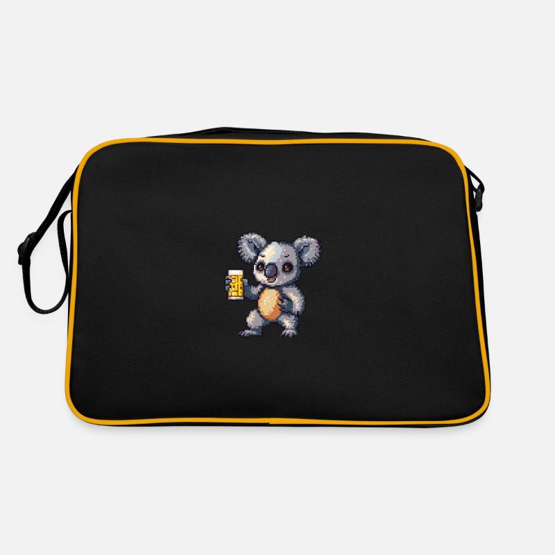 Koala Beer Pixel Retro Bag