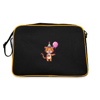 Tiger Birthday Comic - Retro Bag - black/gold - Back