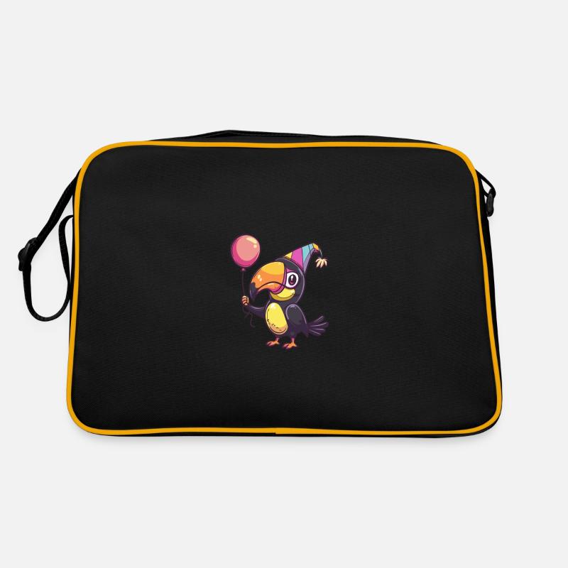 Toucan Bird Birthday Comic Retro Bag