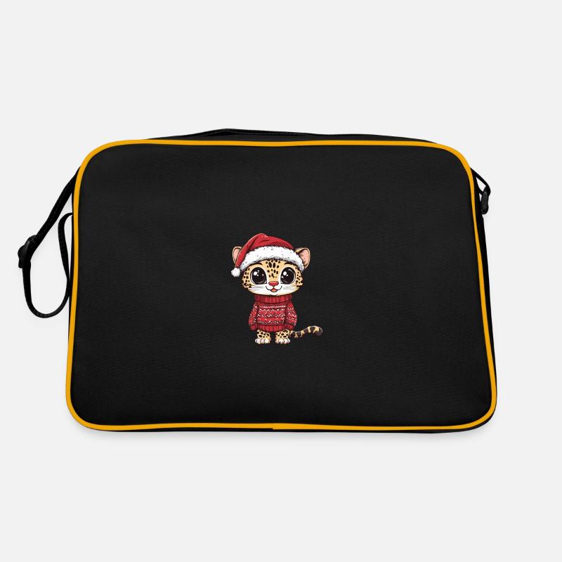 Bande dessinée de Noël léopard Sac Retro
