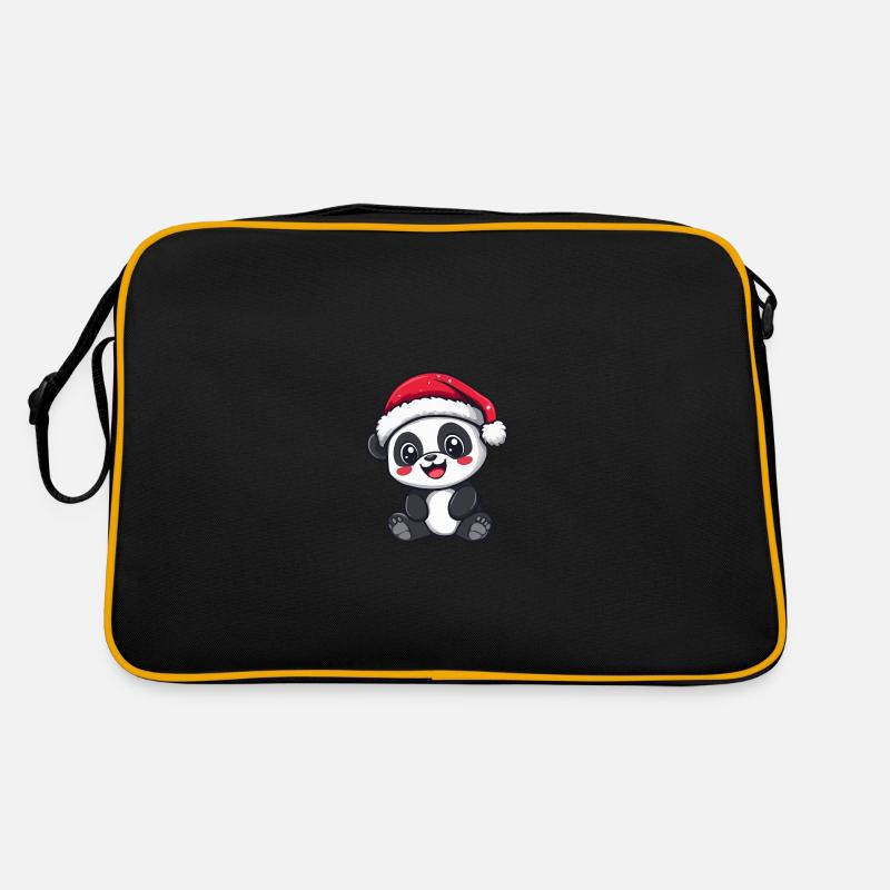 Panda Noël Mignon Sac Retro