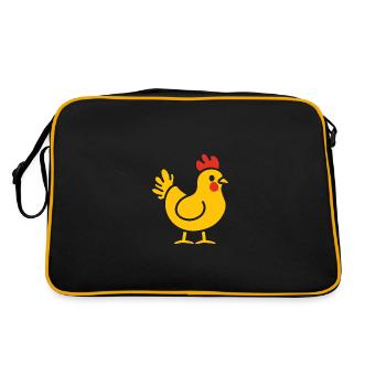 Poulet - Sac Retro - noir/or - Dos