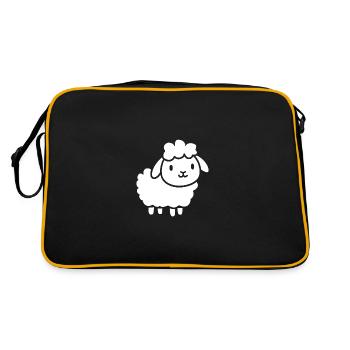 Agneau - Sac Retro - noir/or - Dos