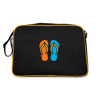 Tongs - Sac Retro - noir/or - Dos