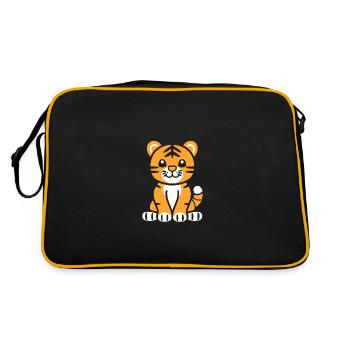 Tiger - Retro Bag - black/gold - Back